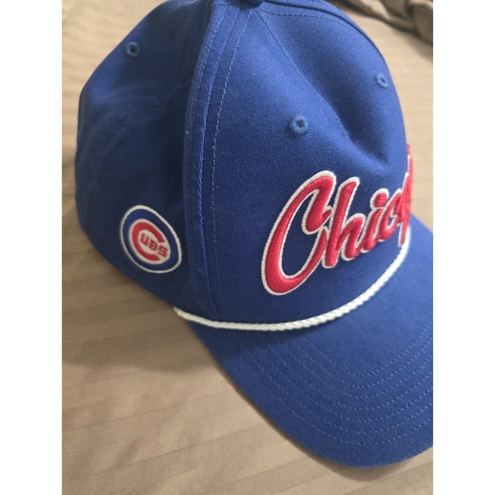 Chicago Cubs 47 Brand Blue Mens Dad Cap Strapback Hat Adjustable - Picture 2 of 7